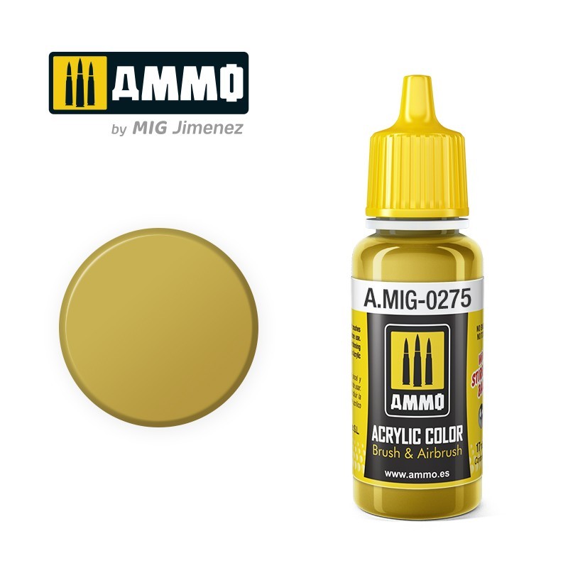 Acrylic paint Giallo Mimetico 3 (FS33434) (Ammo Mig) (17ml) 