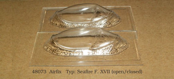 Vacu Canopy 1/48 Seafire F.XVII open-closed (AIRF) (Rob Taurus)