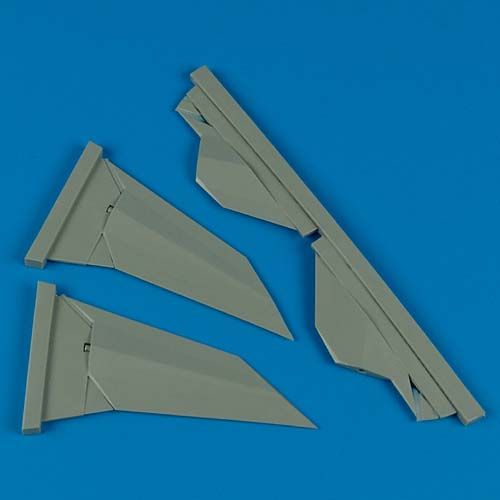 Additions (3D resin printing) 1/72 Lockheed F-117A Nighthawk vertical fins (designed to be used with Academy kits)