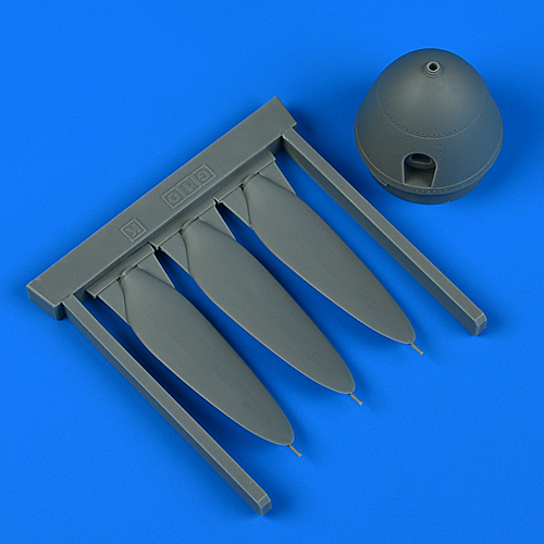 Additions (3D resin printing) 1/32 Messerschmitt Bf-109G-10/K propeller (designed to be used with Hasegawa and Revell kits)