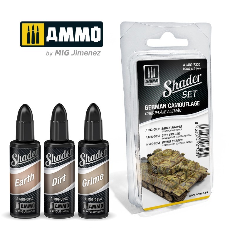 SHADER Set German Camouflage (Ammo Mig) (3x10ml) 