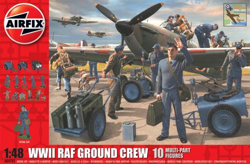 Figures (resin) 1/72 WWII RAF Ground Crew (Airfix)