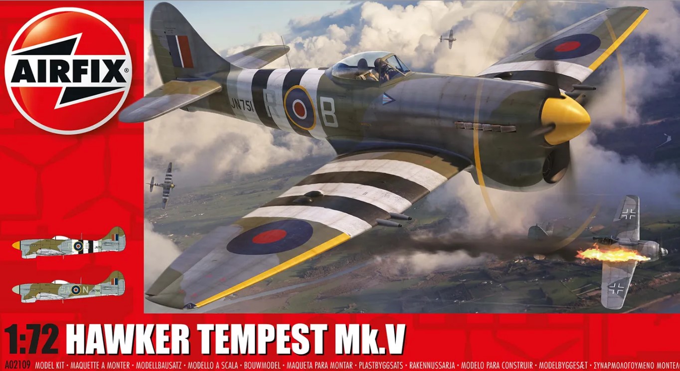 Model kit 1/72 Hawker Tempest Mk.V new tool in 2022 (the opened package) 