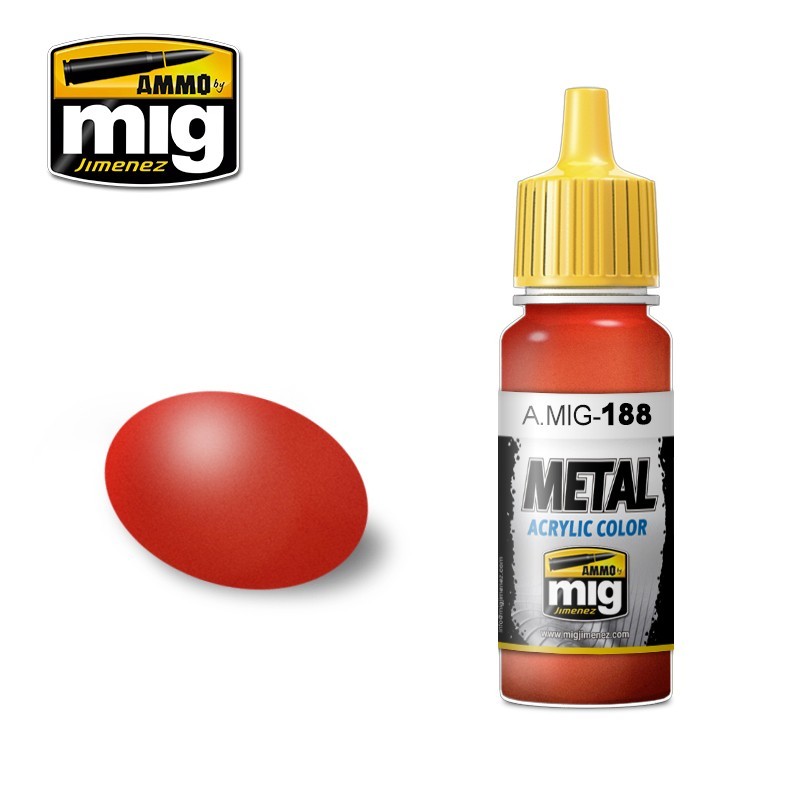 Acrylic paint METALLIC RED (Ammo Mig) (17ml) 