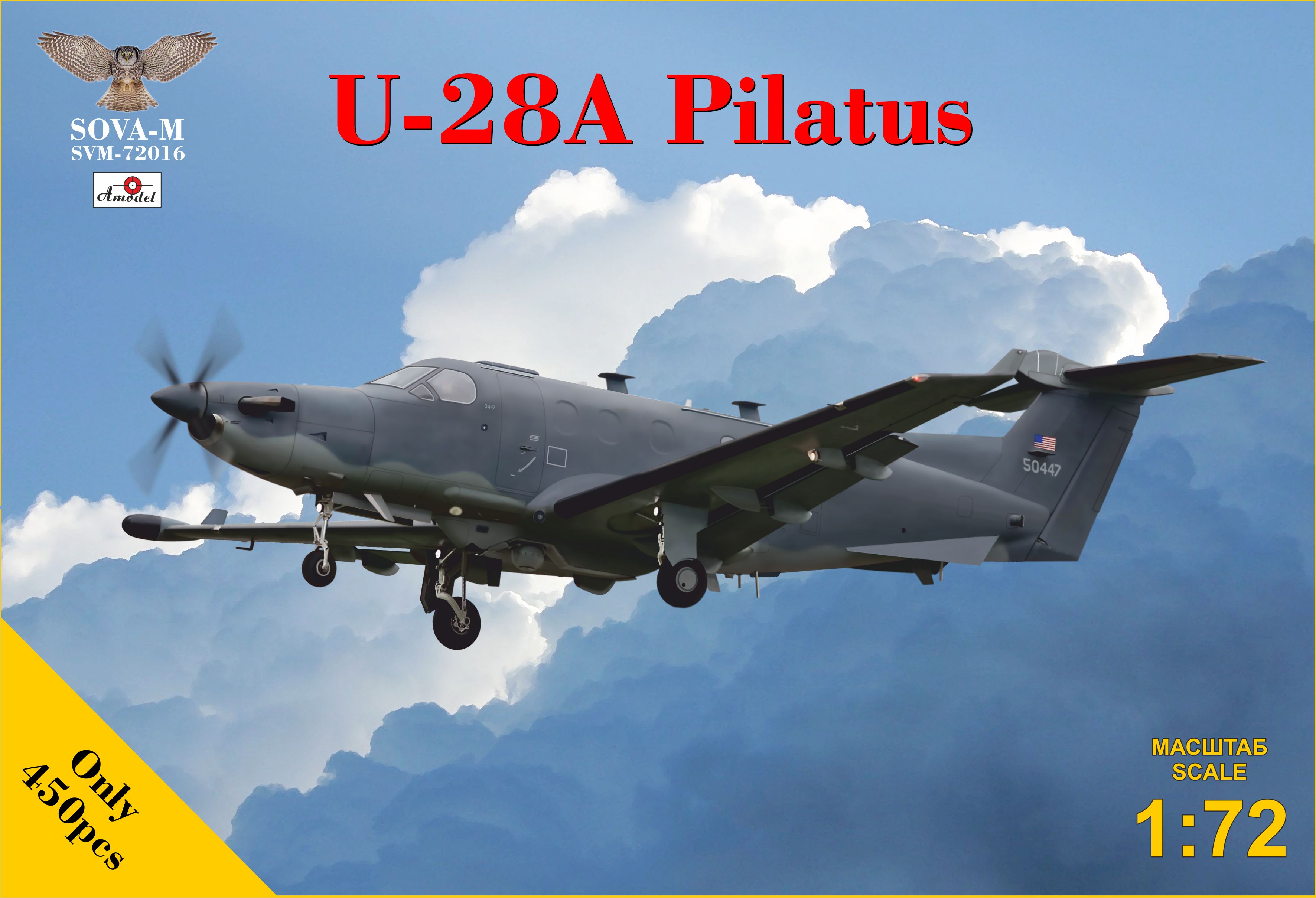 Model kit 1/72 U-28A Pilatus (ISR version, 2x camo) (Sova-M)