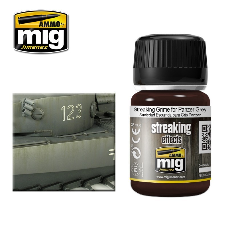 STREAKING Grime for Panzer Grey (35mL) (Ammo Mig)