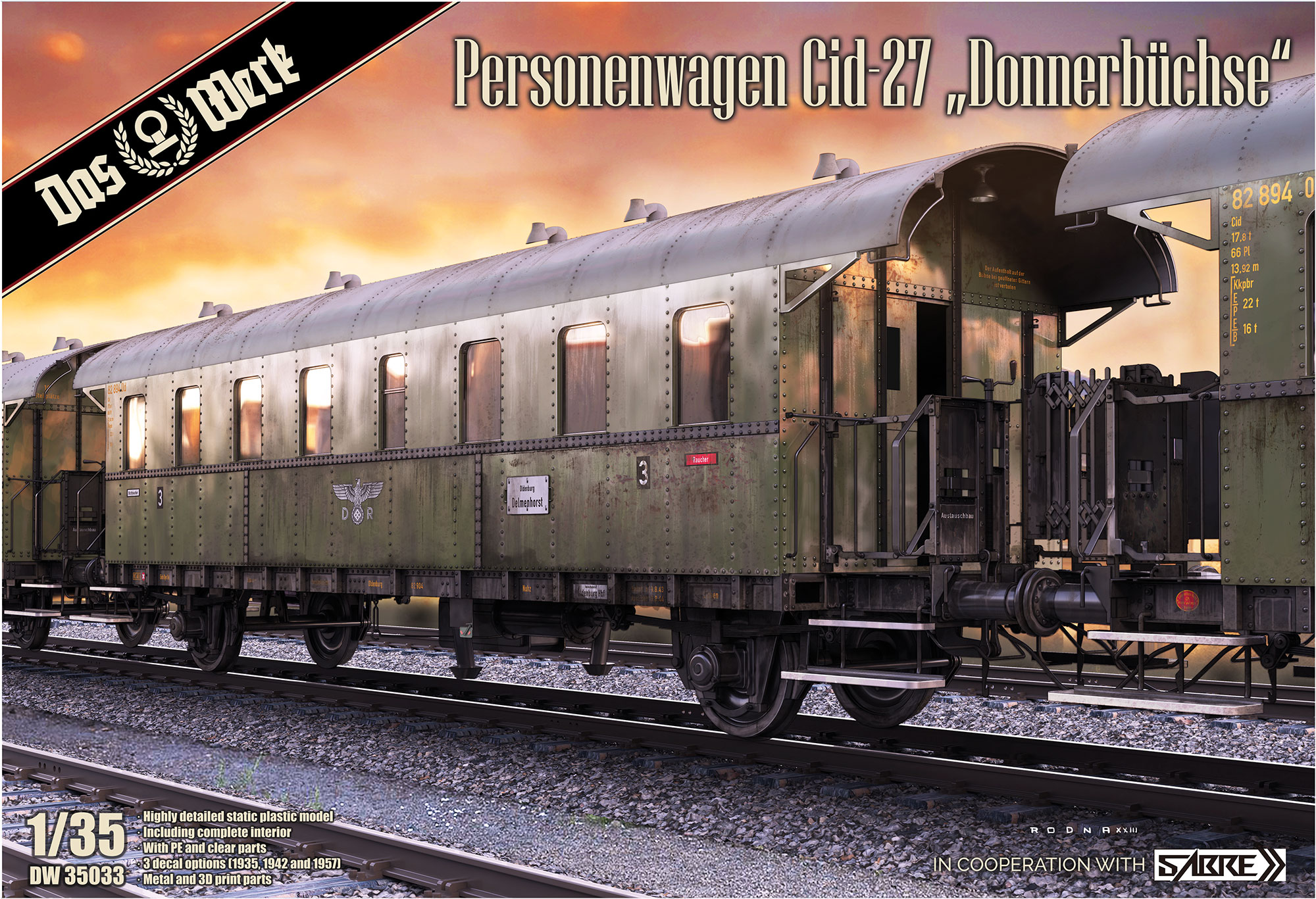 Model kit 1/35 Cid-27 Passenger Carriage (Das Werk)