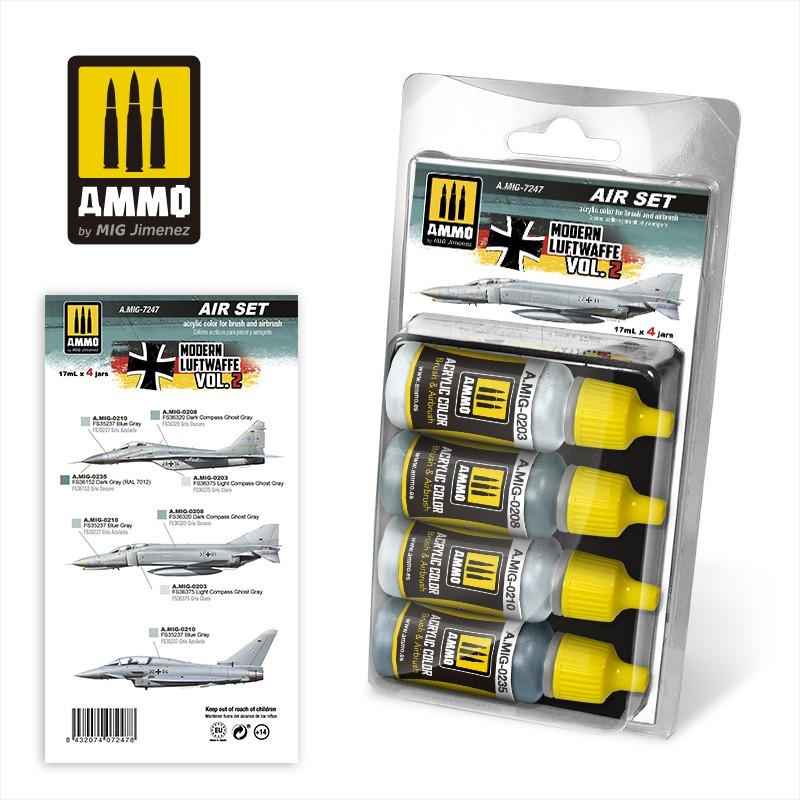 Set Modern Luftwaffe Vol.2(Ammo Mig) (4x17ml) 