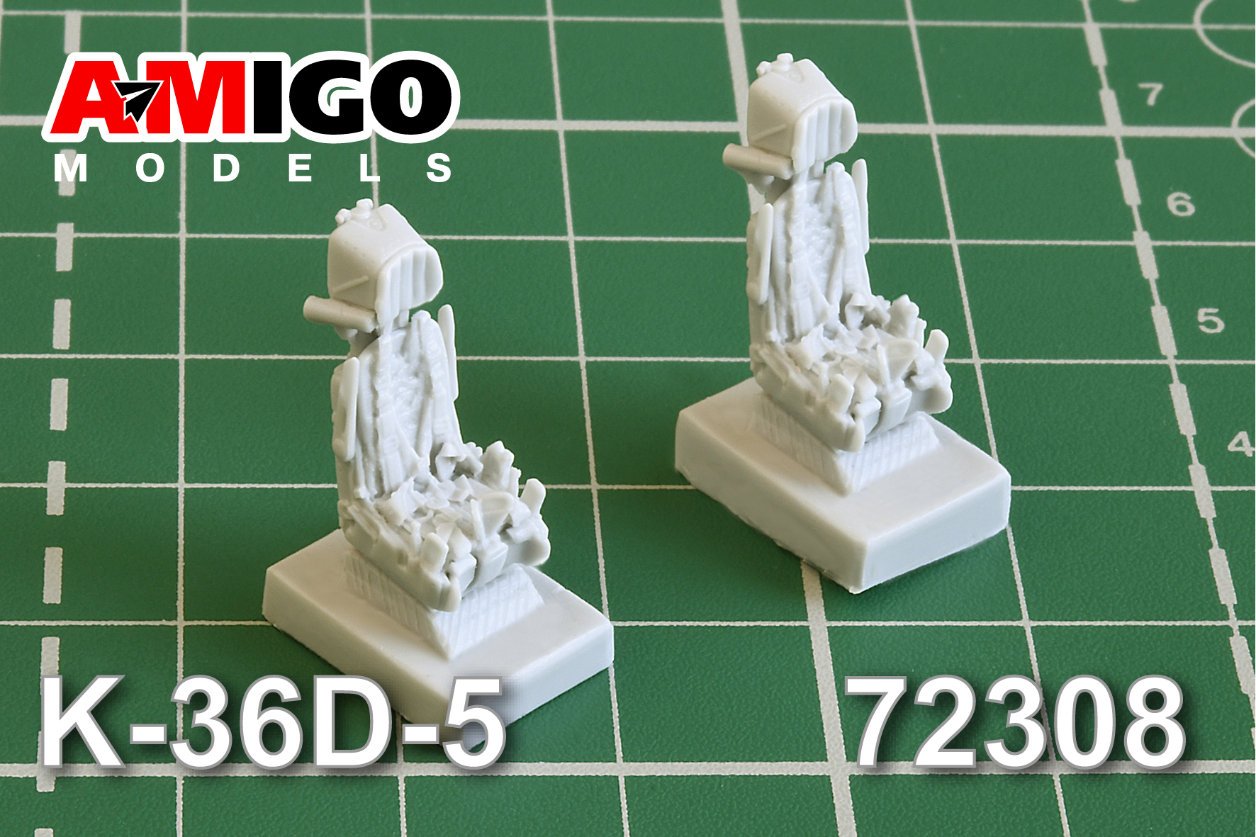 Additions (3D resin printing) 1/72 Ejection seat K-36D-5 (Amigo Models)