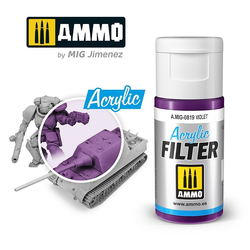 ACRYLIC FILTER Violet (15mL) (Ammo Mig)