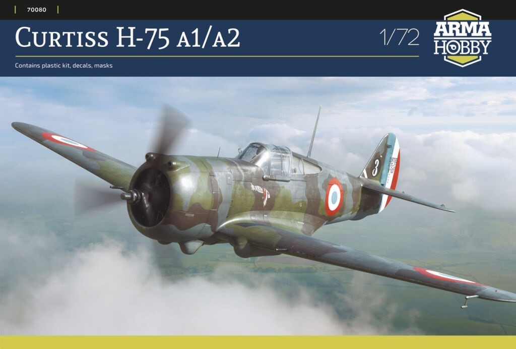 Model kit 1/72 Curtiss H-75 A1/A2 (Arma Hobby)