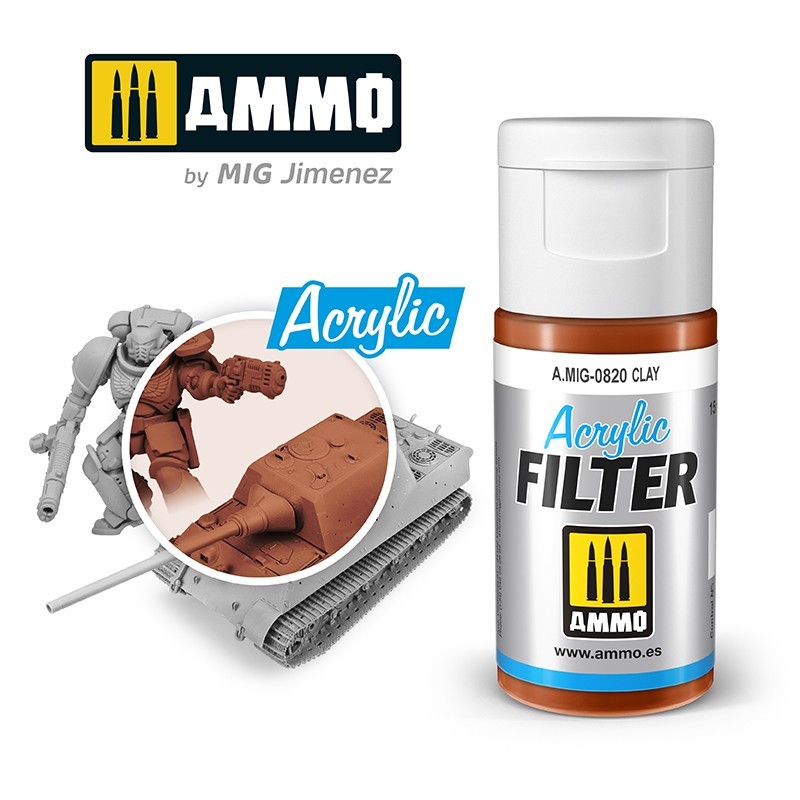 ACRYLIC FILTER Clay (15mL) (Ammo Mig)