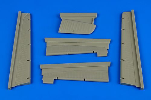 Additions (3D resin printing) 1/72 Focke-Wulf Fw-200 Condor control surfaces (designed to be used with Trumpeter kits)