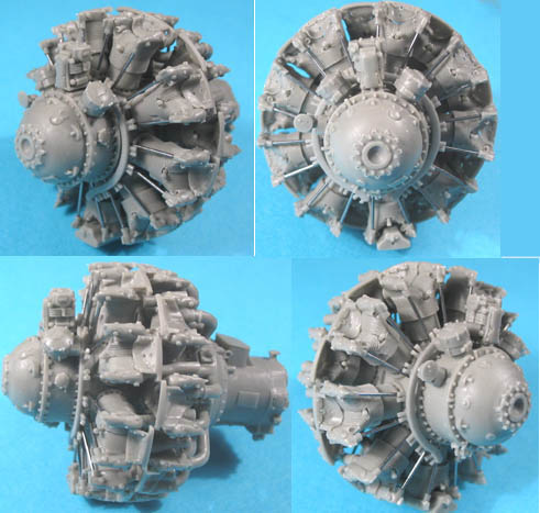 Additions (3D resin printing) 1/32 P&W R-2800 C (late) Engine  (Vector)