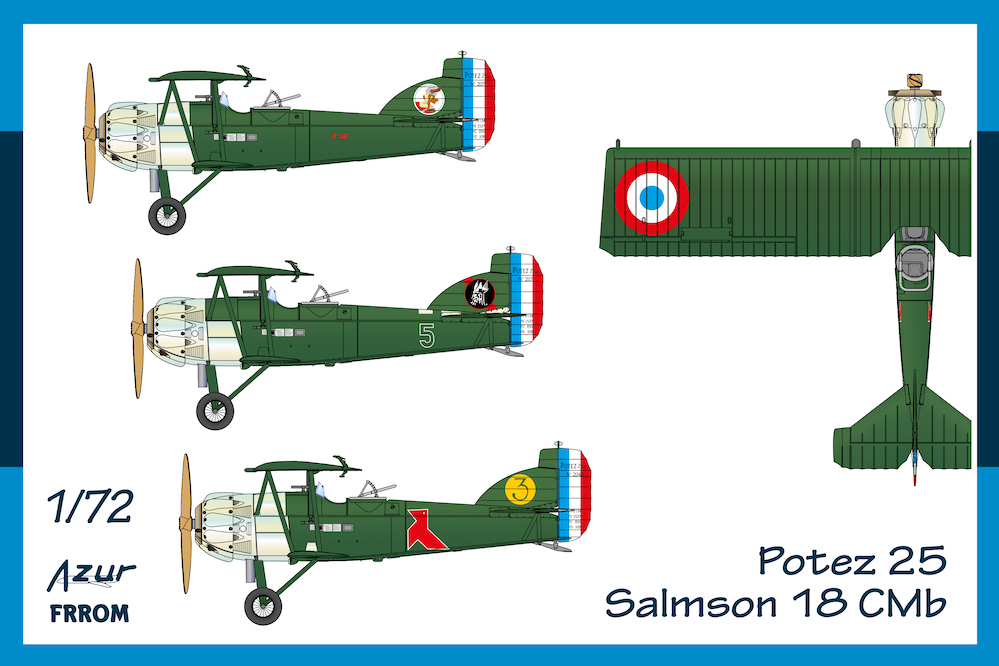 Model kit 1/72 Potez 25 Salmson 18 CMb Based (Frrom-Azur)