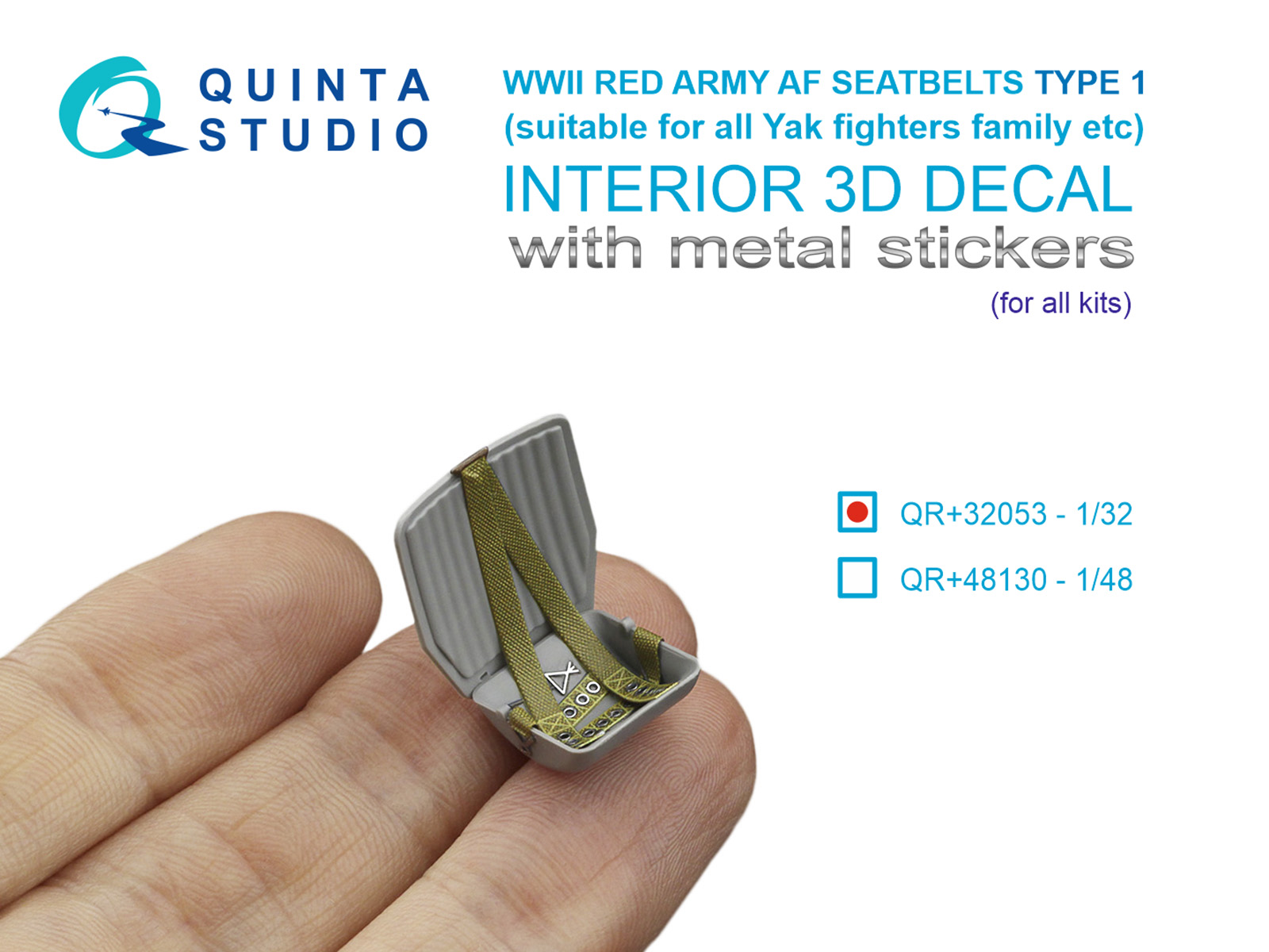 WWII Red Army AF Seatbelts Type 1 (with metal buckles) (All kits)