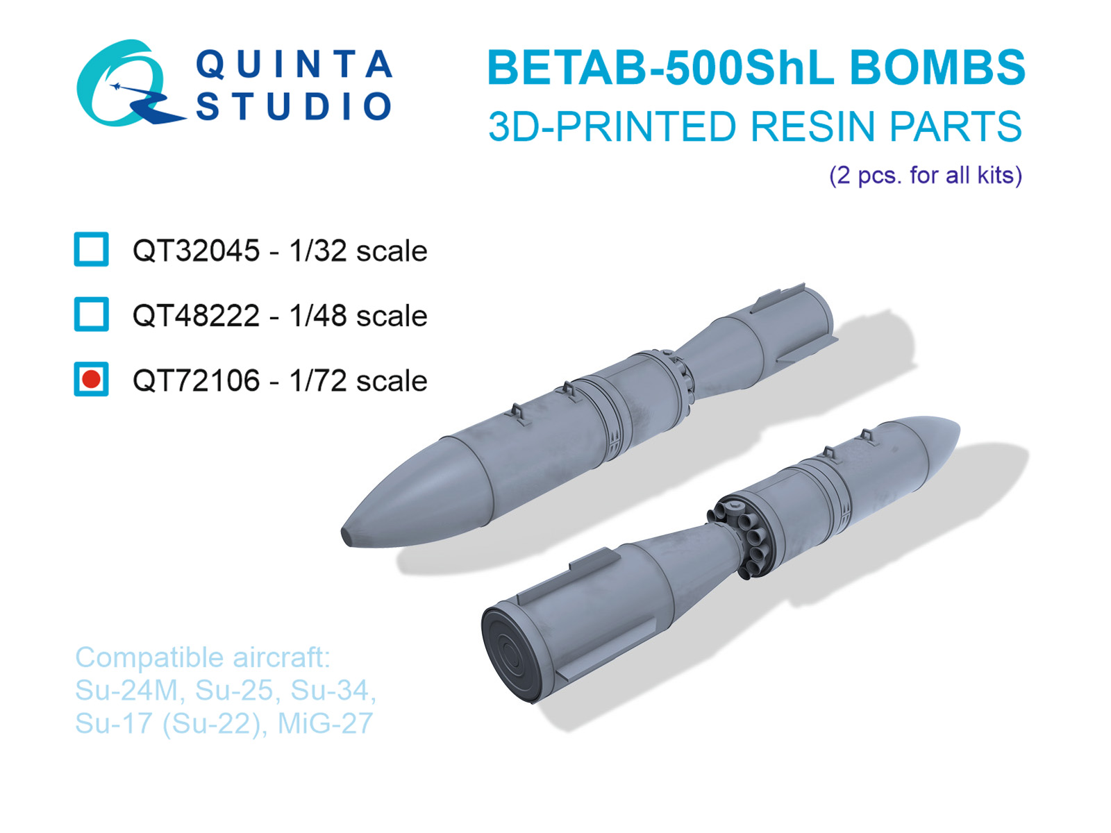 BETAB-500ShL Bombs, 2 pcs (for all kits)