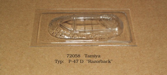 Vacu Canopy 1/72 P-47 D Razorback (TAM) (Rob Taurus)