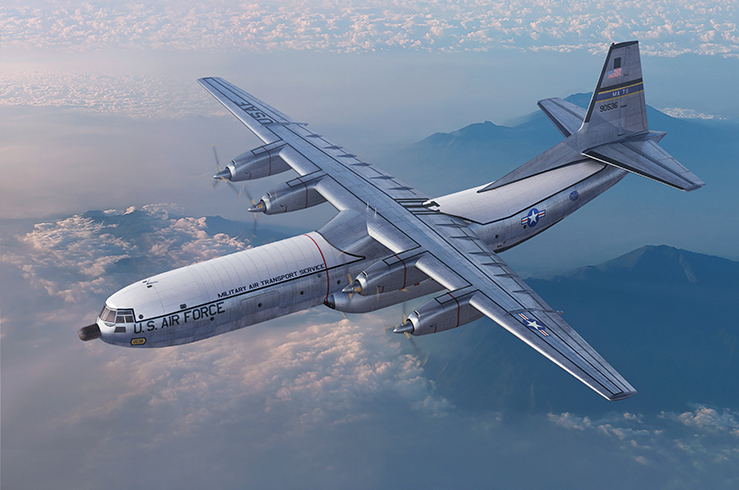 Model kit 1/144 Douglas C-133B Cargomaster (USAF 1965) (Roden)