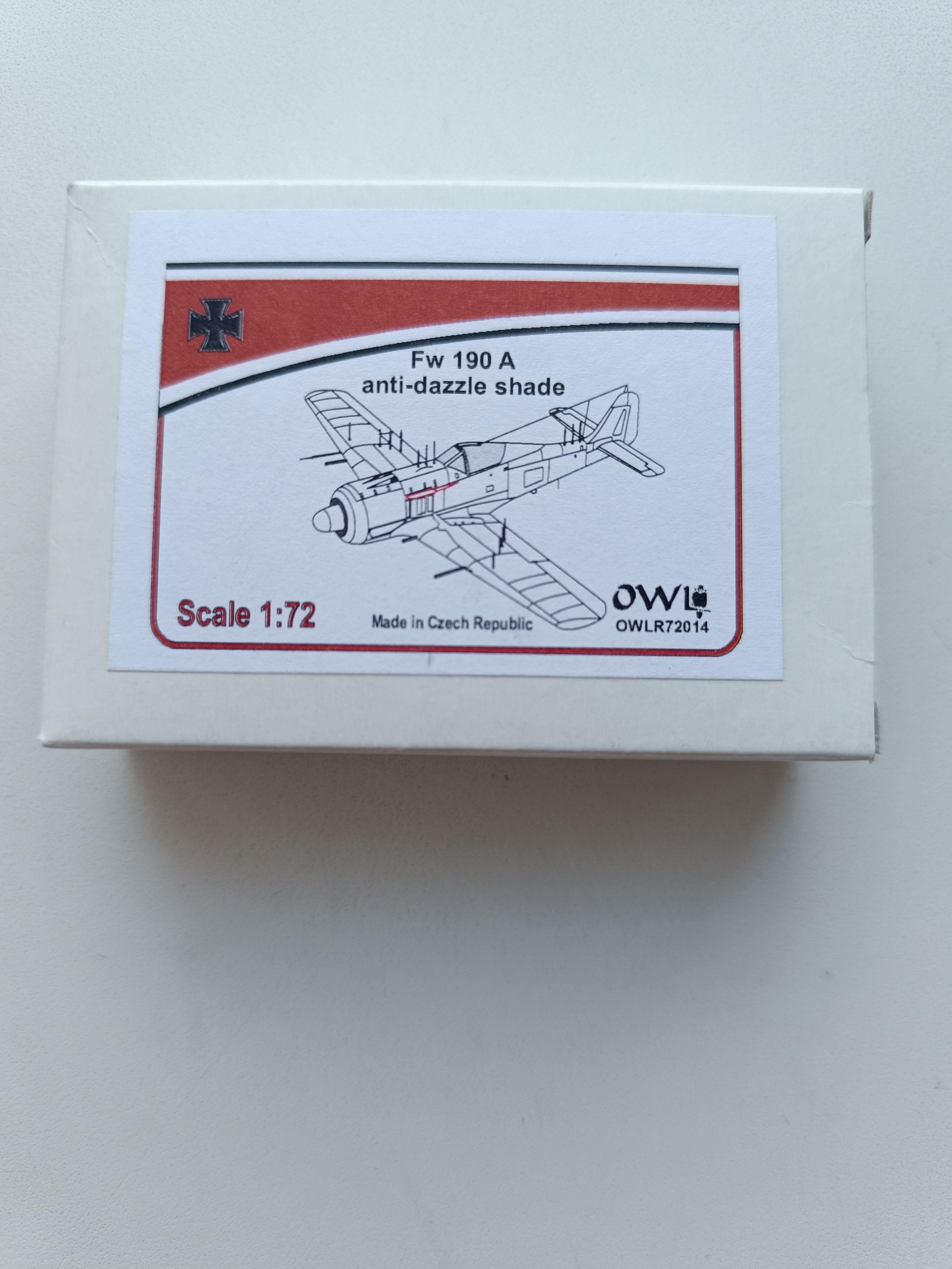 Additions (3D resin printing) 1/72 Fw 190 A anti-dazzling shades (Owl Models) 
