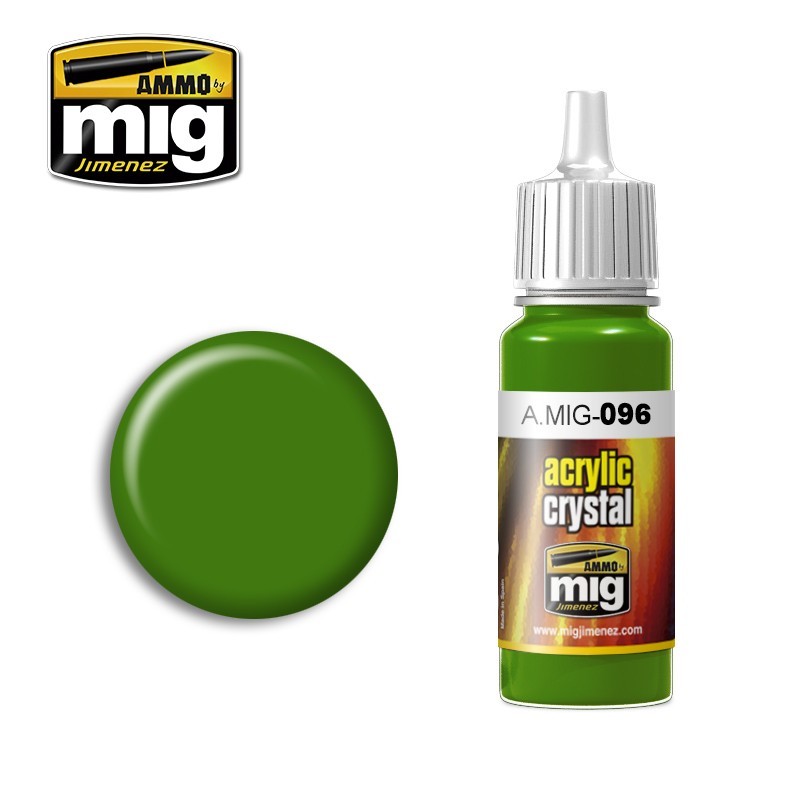 Acrylic paint CRYSTAL PERISCOPE GREEN (Ammo Mig) (17ml) 