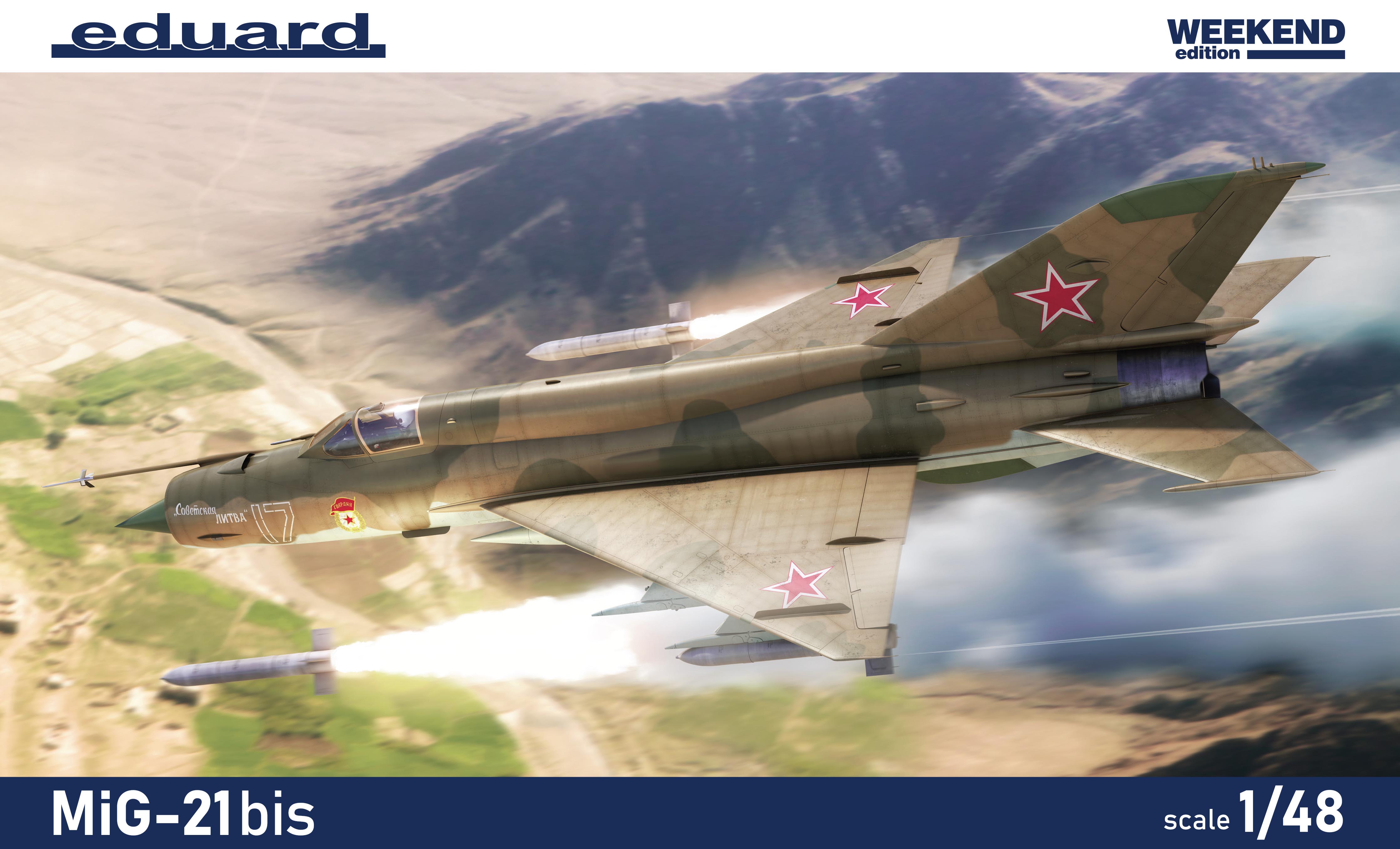 Model kit 1/48 Mikoyan MiG-21bis Weekend edition (Eduard kits)