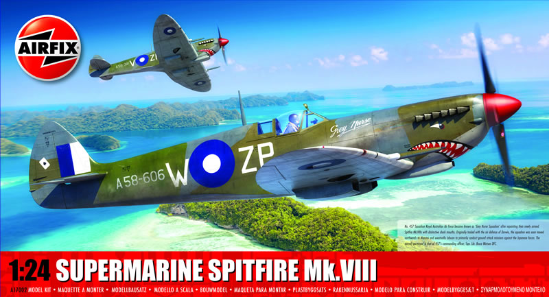 Model kit 1/24 Supermarine Spitfire Mk.VIII (Airfix)