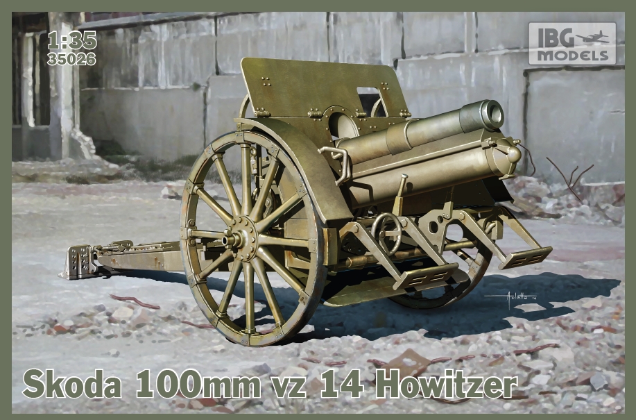 Model kit 1/35 Skoda 100mm vz 14 Howitzer (IBG Models)