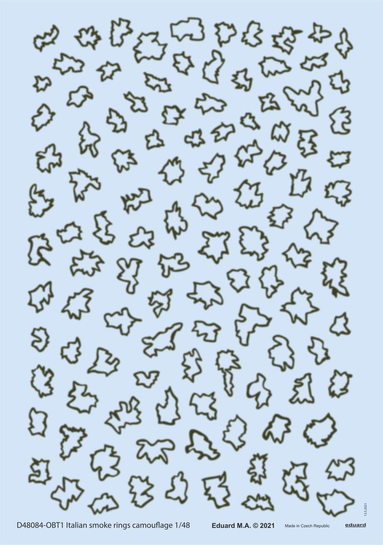 Decal 1/48 Italian smoke rings camouflage