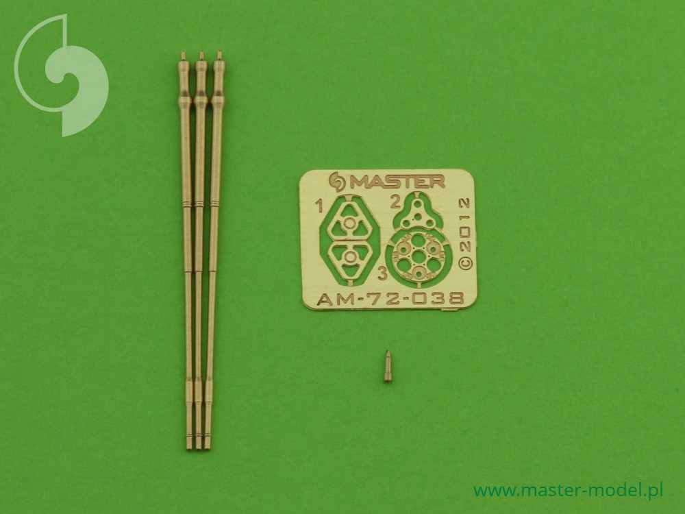 Aircraft detailing sets (brass) 1/72 M197 - Three-barrelled rotary 20mm cannon