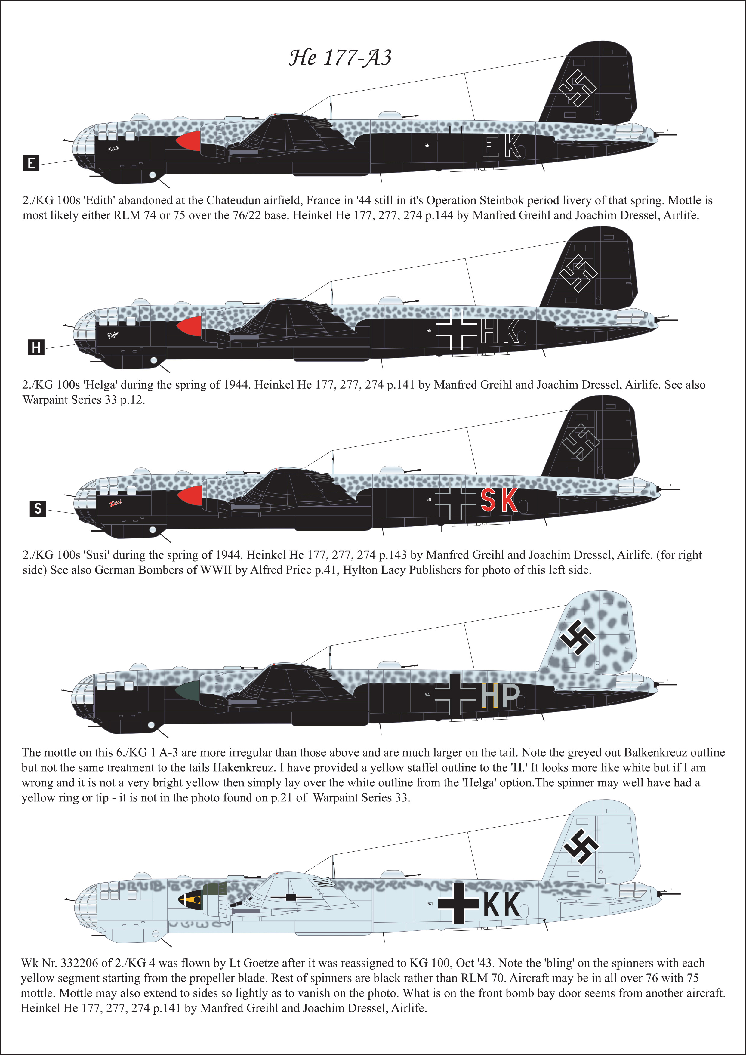 Decal 1/72 Heinkel He-177A-3 [He-177A-5] (Aims)