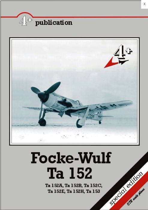 Aircraft books Focke-Wulf Ta 152 (4+ PUBLICATIONS)