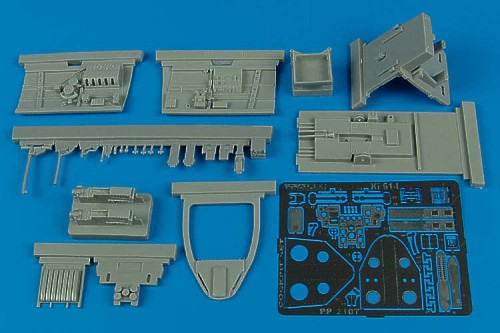 Additions (3D resin printing) 1/32  Kawasaki Ki-61-I cockpit set (designed to be used with Hasegawa kits) 