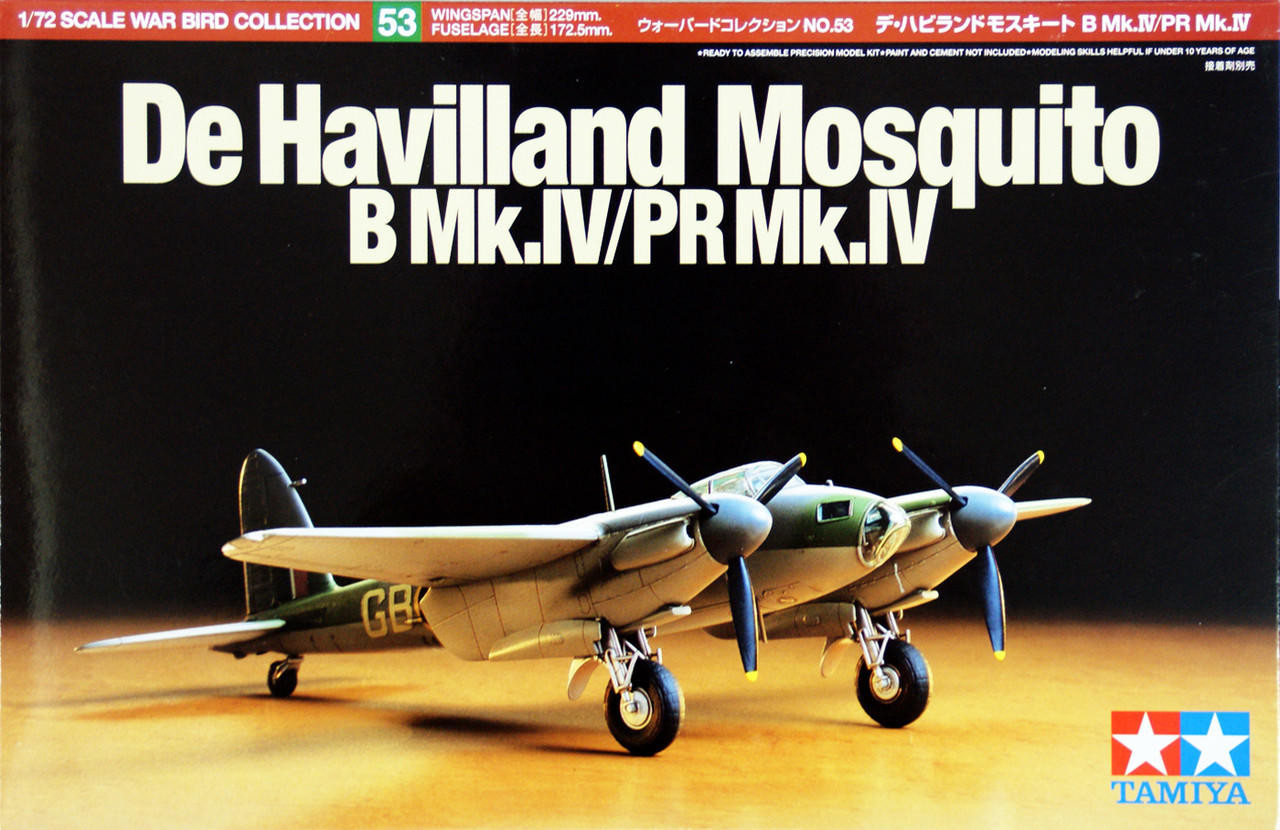 Model kit 1/72 de Havilland Mosquito B Mk.IV / PR Mk.IV (Tamiya) (damage box)