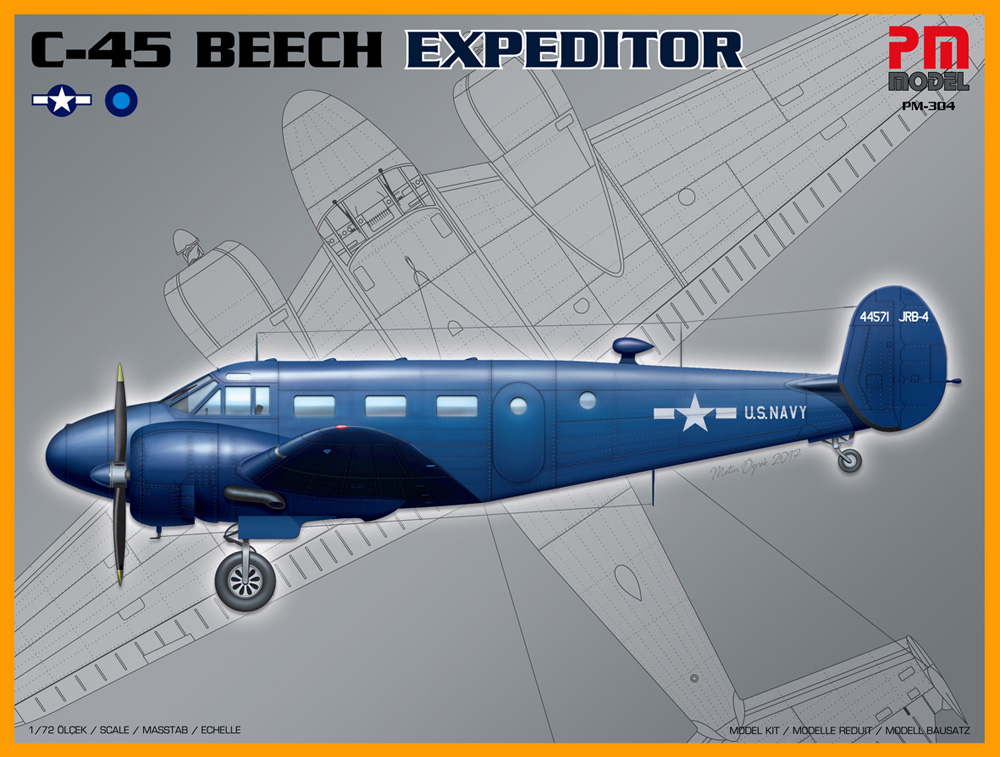 Model kit 1/72 Beechcraft C-45 Expeditor (PM Model)