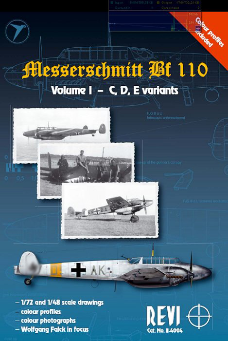 Aircraft books Messerschmitt Bf 110 C/D/E variants Vol.1 (REVI)