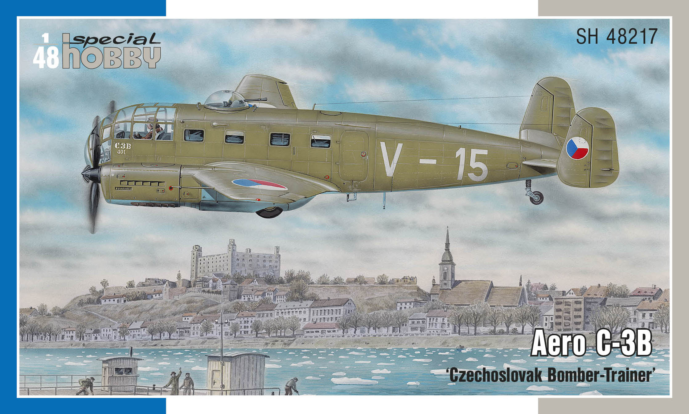 Model kit 1/48 Aero C-3B Czechosl. Bomber-Trainer (3x camo) (Special Hobby)