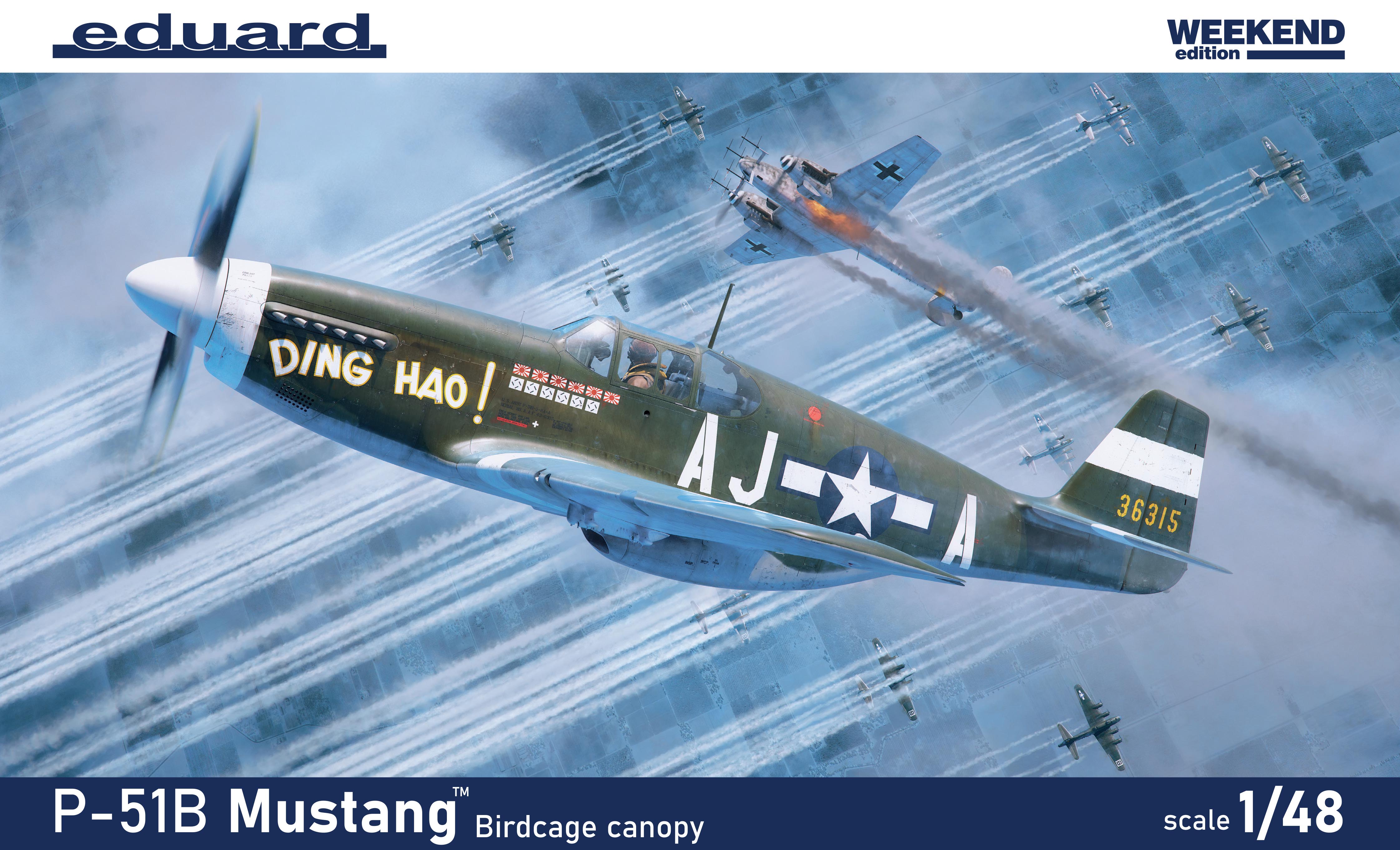 Model kit 1/48 North-American P-51B/C Mustang Weekend edition (Eduard kits)