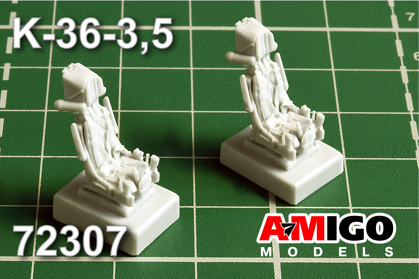 Additions (3D resin printing) 1/72 Ejection seat K-36-3,5 (Amigo Models)