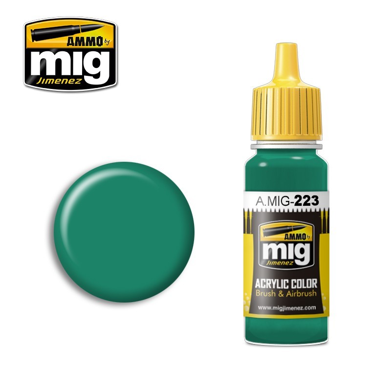 Acrylic paint INTERIOR TURQUOISE GREEN (Ammo Mig) (17ml) 