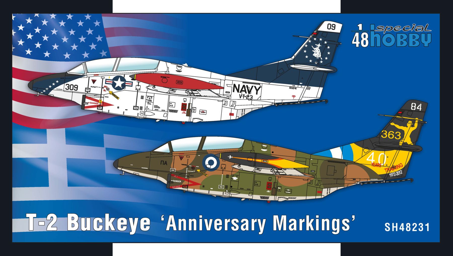 Model kit 1/48 T-2 Buckeye 'Anniversary Markings' (Special Hobby)