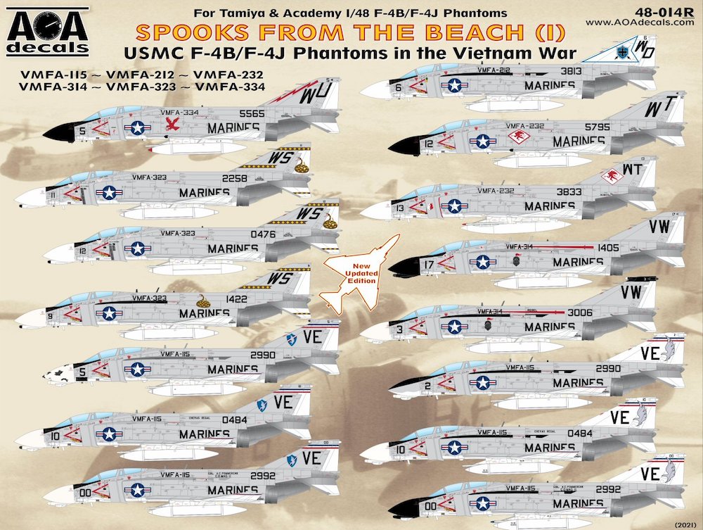 Decal 1/48 SPOOKS FROM THE BEACH (1) (AOA Decals)