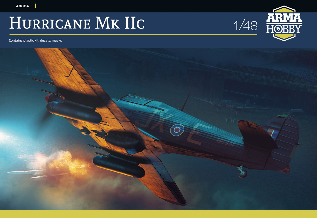 Model kit 1/48 Hawker Hurricane Mk.IIc (Arma Hobby)