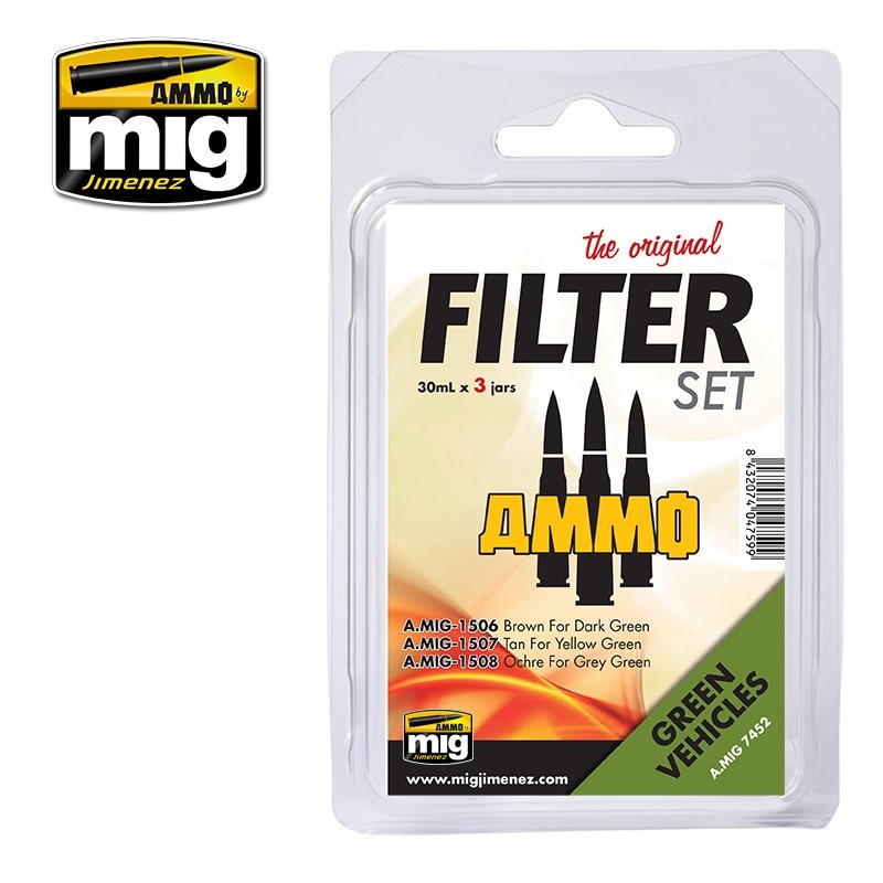 FILTER SET Green Vehicles (Ammo Mig)