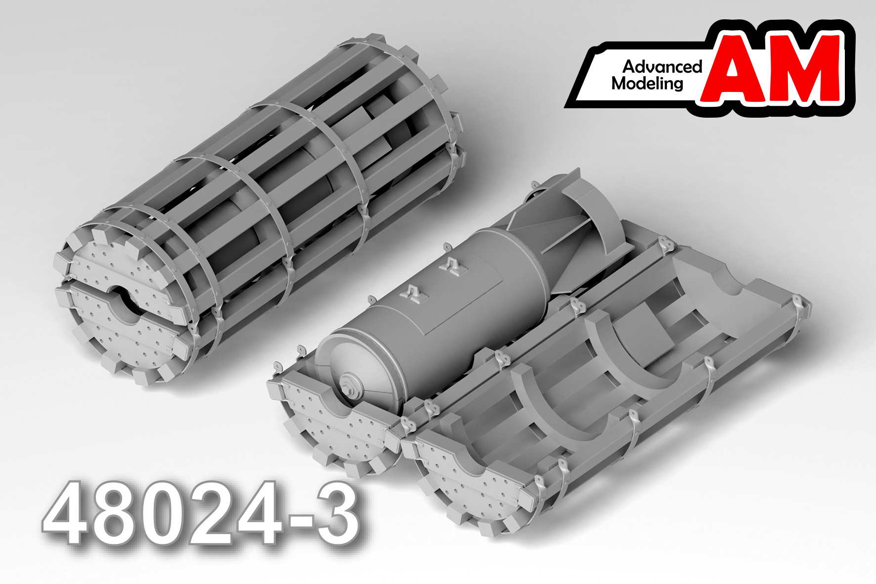 Additions (3D resin printing) 1/48 Bombotara with RBC-500 (Advanced Modeling) 