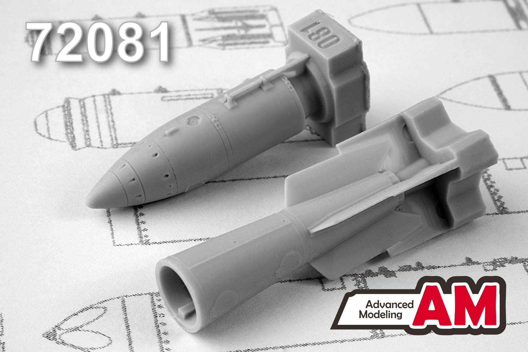 Additions (3D resin printing) 1/72 RN-28 special munition (Advanced Modeling) 