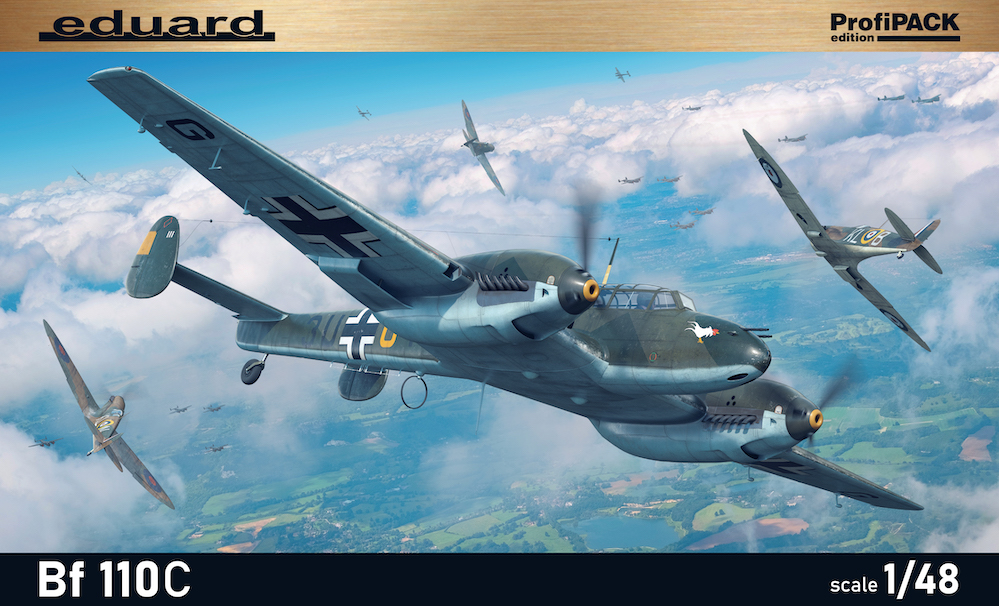 Model kit 1/48 Messerschmitt Bf-110C ProfiPACK edition kit (Eduard kits)