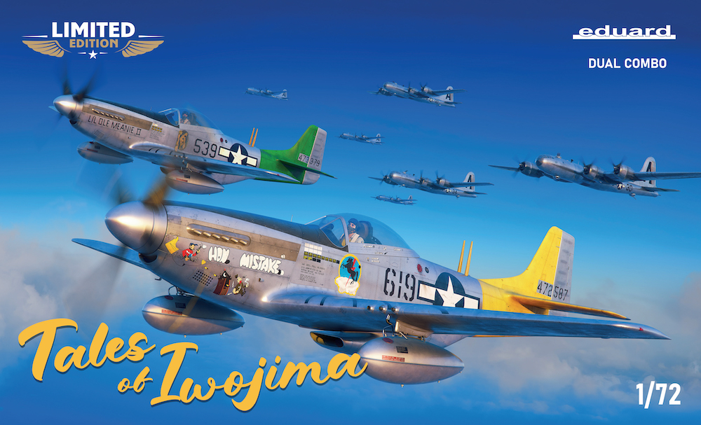 Model kit 1/72 Tales of Iwo Jima P-51D Mustangs Dual Combo HELL IN THE PACIFIC (Eduard kits)