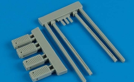 Additions (3D resin printing) 1/32 Wheel Chock NWC-4/5 Polyurethane Block With Fixed Bar (Early Production)