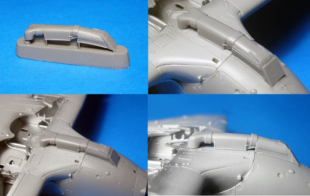 Additions (cast) 1/48 Hurricane Mk.IIB Soviet dust filter (Arma) (Vector) 